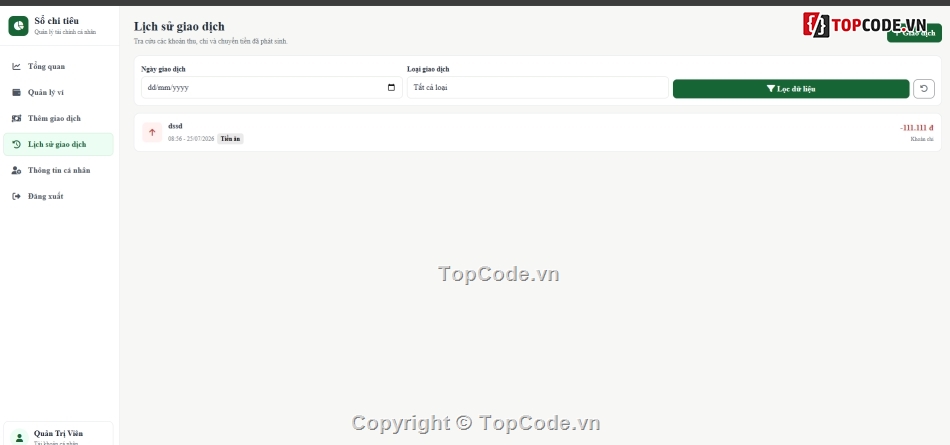 Website quản lý,Website php,quản lý cá nhân